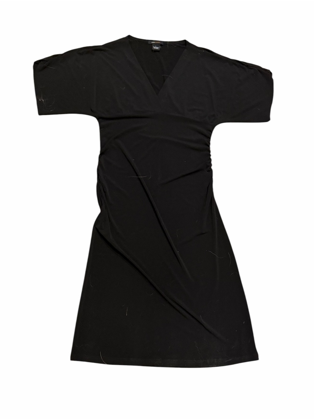 BCBGMaxAzria🦋Midi Dress🦋Side Ruching🦋Flattering 🦋Minimalist Chic🦋No Flaws🦋 - Picture 3 of 5